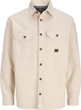 JACK & JONES Ivy chemise droite regular fit - sergé - brun (plaza taupe)