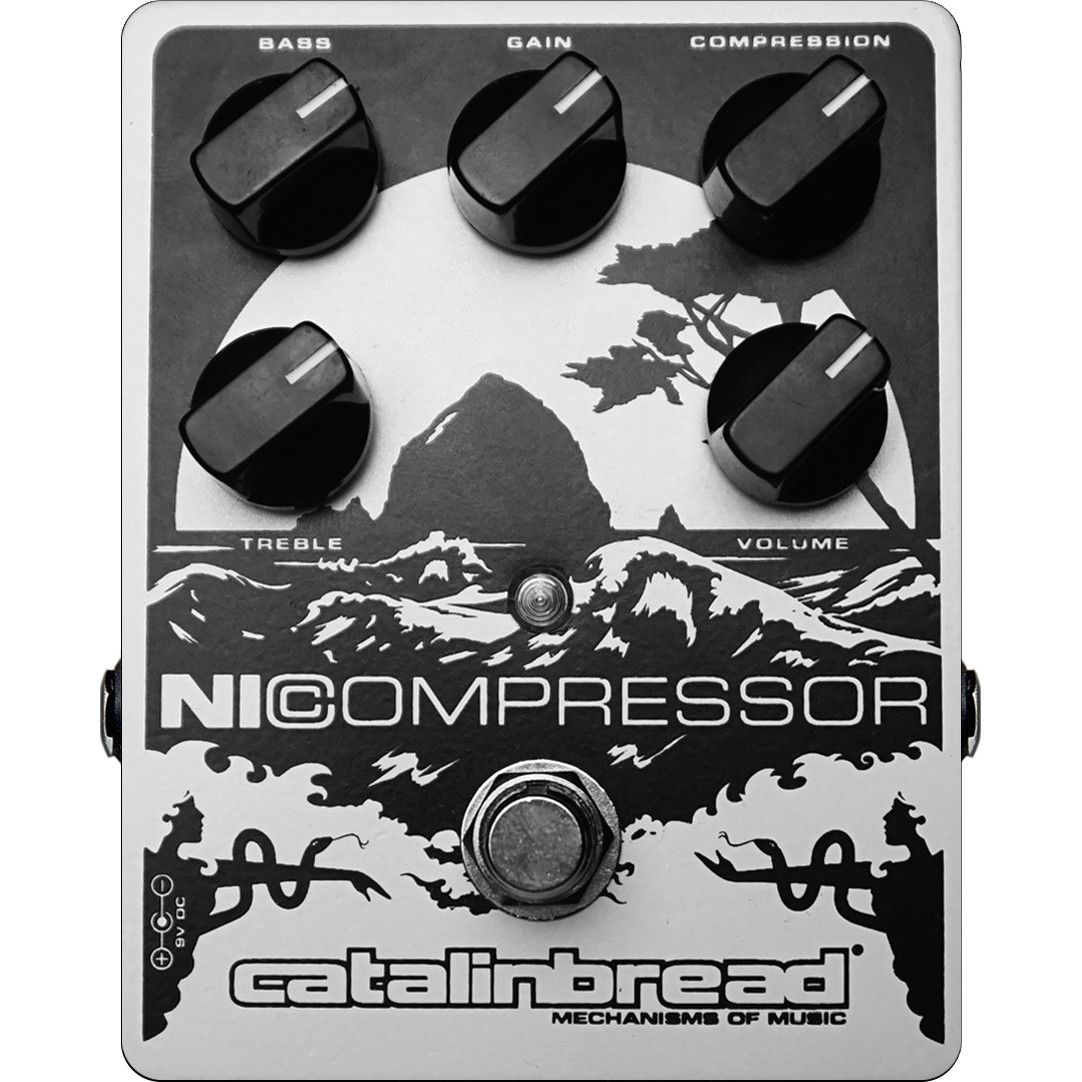 Catalinbread Nicompressor White Soft Pearl Compressor Pedal