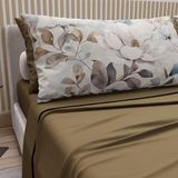 PETTI Artigiani Italiani Katoenen beddengoedset met kussenslopen, digitale print, eenpersoonsbed, bloemenpatroon 16 modder, 100% Made in Italy
