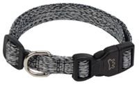 Ferplast Verstelbare hondenhalsband van gerecycled kunststof uit PET-flessen, gesp en ring van metaal, halsomtrek 42-67 cm, maat L, grijs