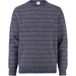 OLYMP Level Five Body Fit Trui ronde hals rook blauw, Gestreept