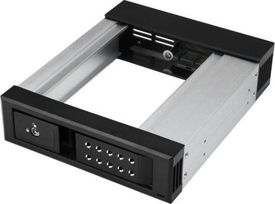 StarTech.com 5.25" naar 3.5" Harde Schijf Hot Swap Bay - Zonder tray - Aluminium - Zwart