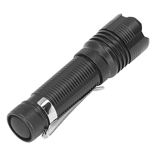 Ejoyous Zaklamp, XHP50 LED Super Heldere Zaklamp 5 Modi Flitslichten Buiten Telescopische Focus Flitslichten Zoombare Flitslichten met Fysieke Omgekeerde Schakelaar voor Vissen Kamperen Buitenshuis, IPX4