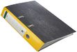 Centra 220120 standaard ordner (grijs karton RC, met wolkenmarmeren papierlaminering, A4, 8 cm rugbreedte) geel
