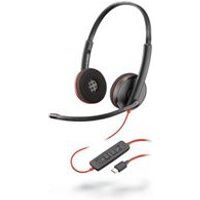 Plantronics Poly Blackwire C3220 USB-C - 3200 Series - headset - op oor - met bekabeling - USB-C - ruisisolatie - zwart