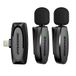 DYNASONIC DM-Pro 01-pakket (2e generatie) 2 professionele draadloze microfoons voor iPhone. Mobiele lavalier reversmicrofoon (2,4 GHz) Facebook Tiktok Video Vlog Youtube