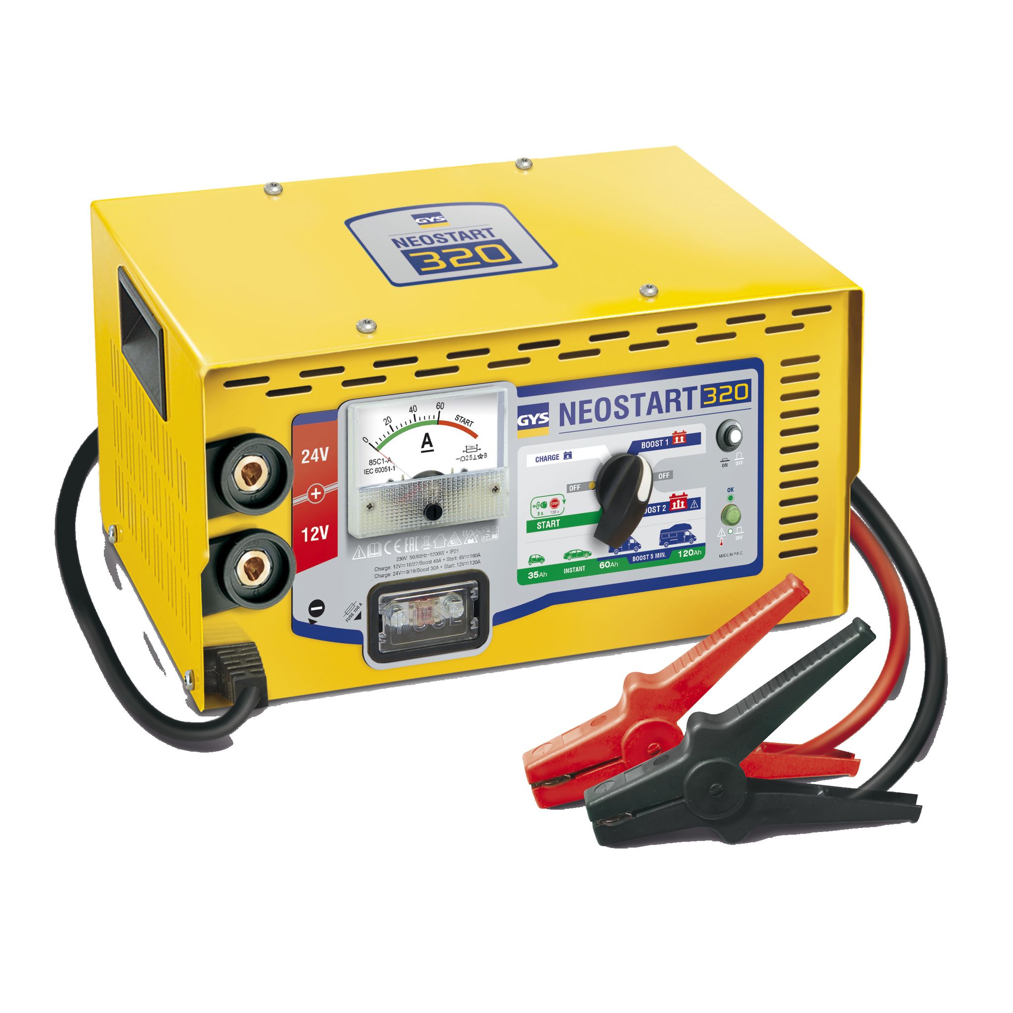 Gys Acculader/booster NeoStart 320 12V/ 24V