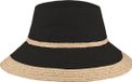 Hatland Charlie - Polyester strandhoed - Zwart