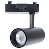 Led-railspot met drie draden in zwart, 15 W