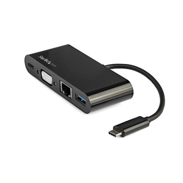 StarTech.com USB-C Multiport Adapter - VGA, USB 3.0, GbE, 60W PD