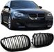 No Name Sport Grill Nieren BMW 5 Serie E60 E61 Glans Zwart M Look Dubbele Spijl 520 530 540 550 M5 Touring Sedan