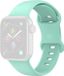 Qubix - Bracelet de sport en silicone - Vert menthe - Taille : M/L - Convient pour Apple Watch 38mm / 40mm / 41mm / 42mm