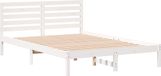 vidaXL Bedframe met hoofdeinde Wit 140 x 220 cm Massief grenenhout