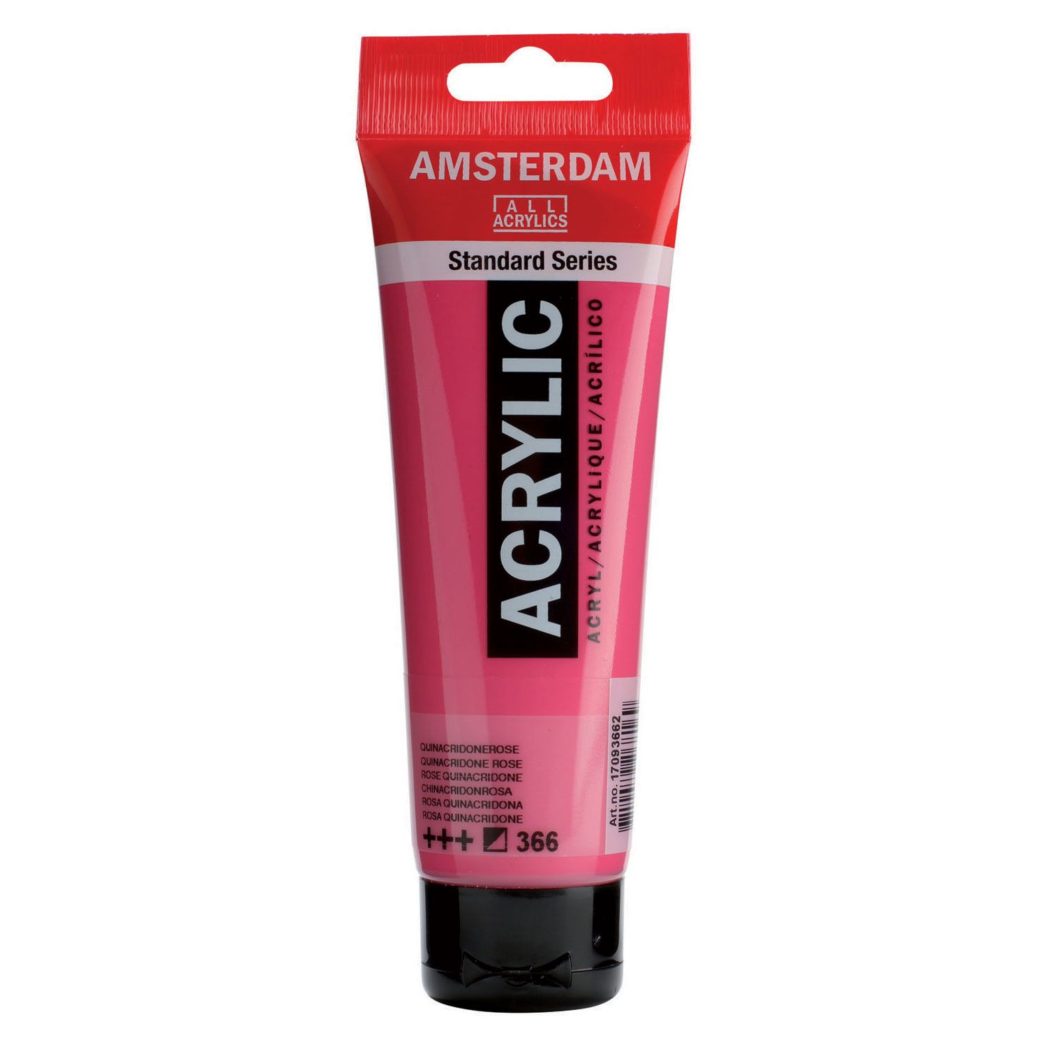 Amsterdam Standard Acrylic Paint Tube - 120 ml - Quinacridone Rose - Half-Opaque