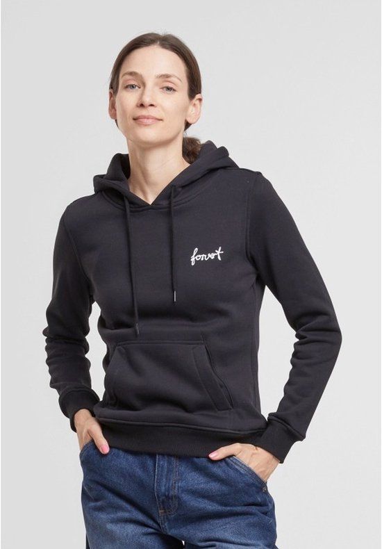 Forvert Napa Dames Trui met capuchon - zwart - S