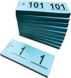DULA Dutch Label Store B.V. Garderobenummers 1 - 1000 - Nummerblocks - Afscheurbare Lootjes blauw