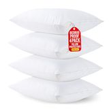 Utopia Bedding Protège-oreiller imperméable avec fermeture éclair (lot de 4) Standard - Housse d'oreiller anti-punaises de lit 50 x 66 cm