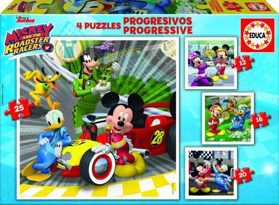 Educa 4 puzzels van de Minnie Mouse - 6 9 12 en 16 stukjes
