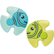 Vital Baby SOOTHE Fishy Friends Bijtring - Groen & Blauw