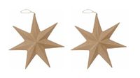 Décopatch NO025Opack - 10 flat hanging star paper mache supports