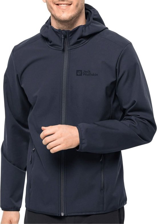 Jack Wolfskin Bornberg Hoody Men - Outdoorjas - Heren - Blauw - Maat XL