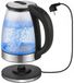 Sikida Glazen waterkoker, 1,8 liter, zeer stil, BPA-vrij, 360 graden draaibare basis, ledverlichting, borosilicaatglas, automatische uitschakeling, oververhittingsbeveiliging, elegant