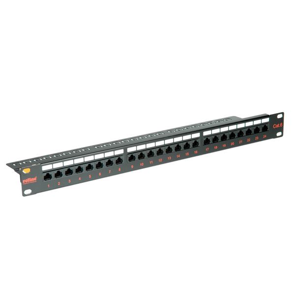 ROLINE Cat.6 19" patchpanel, 24 poorten, UTP - Zwart