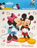 AG Design DKs 1085 Disney Micky Mouse, muursticker, papier, meerkleurig, 30 x 30 cm
