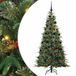 vidaXL Kunstmatige Hinged Kerstboom met 300 LED Groen 210 cm PE en PVC