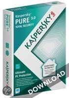 Kaspersky PURE 1-pc 1 jaar directe download versie