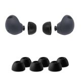 Comply Premium schuimrubberen oordopjes, compatibel met Samsung Galaxy Buds2 Pro, maat S/M/L, nieuwe versie met reinigingsgereedschap, zwart, 3 paar, Made in the USA