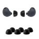 Comply Premium schuimrubberen oordopjes, compatibel met Samsung Galaxy Buds2 Pro, maat S/M/L, nieuwe versie met reinigingsgereedschap, zwart, 3 paar, Made in the USA