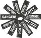 Julius-K9 Set Labels voor Powerharness - Small tekst: BEAST