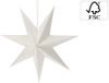 Merkloos Bol Décoration de sapin - étoile 60cm en papier, couleur blanc 1 pièce