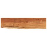 VidaXL Wandschap rechthoekig natuurlijke rand 80x20x2,5 cm acaciahout