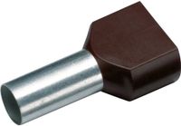 Cimco 187707 Dubbele adereindhulzen 1.5 mm² Deels geïsoleerd Zwart 100 stuk(s)