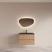 Boss & Wessing BWS Badmeubelset Riga met Asia Wastafel Zwart 80 cm Licht Eiken Japandi