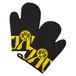 BVB Ovenhandschoenen, zwart-geel, pannenlappen, set van 2