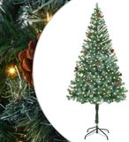 vidaXL Kunstkerstboom met 300 LED Groen 180 cm PVC en Staal