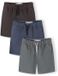 Minoti Jongens korte broek 3-pack katoen - grijs