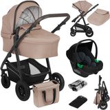 Lionelo Bianka Kinderwagen 3 in 1 - Beige/Taupe