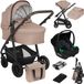 Lionelo Bianka Kinderwagen 3 in 1 - Beige/Taupe