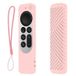 Apple TV 4K Siri Remote (3rd Gen.) étui protecteur en silicone avec lanière - Rose