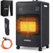 Merkloos Relaxdays Gaskachel - 4200 W - Zwart