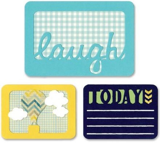 - Sizzix Thinlits Mal Set Laugh Today 3Pak 659751 Life Made Simple