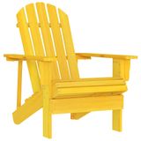 VidaXL Tuinstoel Adirondack Massief Vurenhout Geel