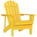 VidaXL Tuinstoel Adirondack Massief Vurenhout Geel