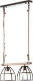 Brilliant industriële hanglamp Matrix wood III