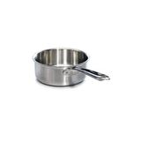 Pentole Agnelli ALIX107ALIN24 lage ovenloop met stalen handgreep, aluminium stalen trilaminaat voor inductie, 24 cm