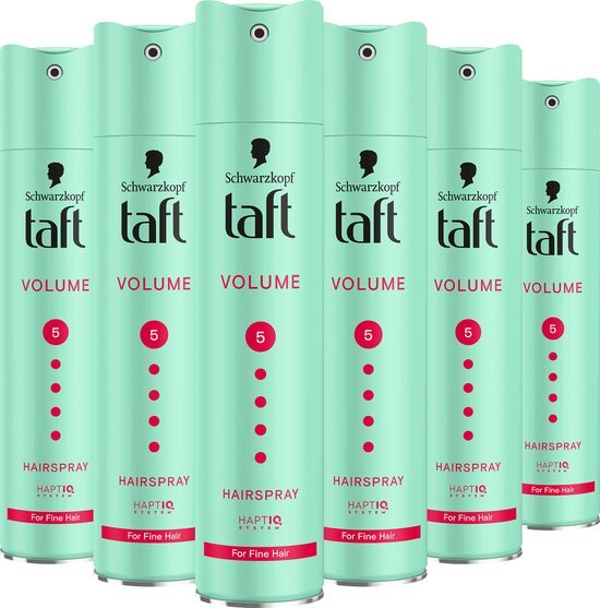 Taft Styling Hairspray Volume Mega Strong - 6x 250ml - Voordeelverpakking